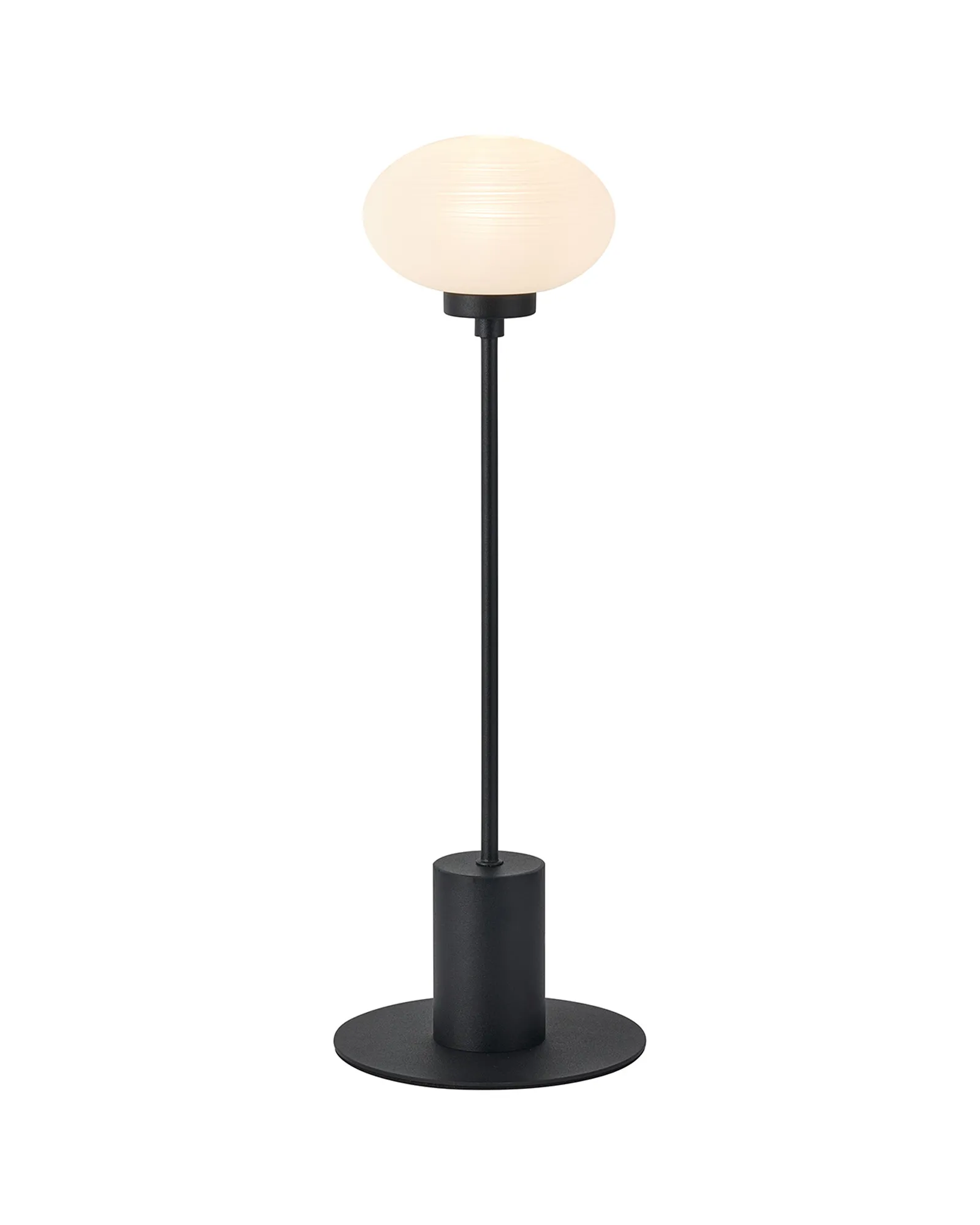 D0974BL/A/OP  Addie Table Lamp; 1 Light G9; Satin Black/Opal A Glass